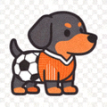 狗子28品牌标志大图 - 卡通狗足球主题形象
